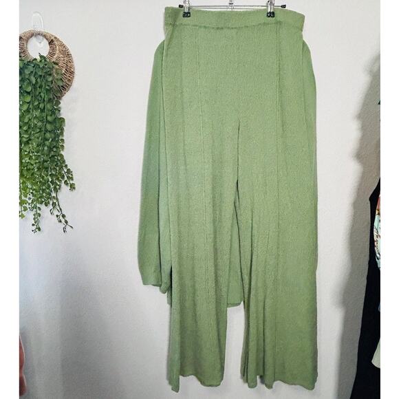 NEW Free People Drea Sweater Set 2-Piece Mint Green Oversized XL Elevated Basic - Picture 9 of 15